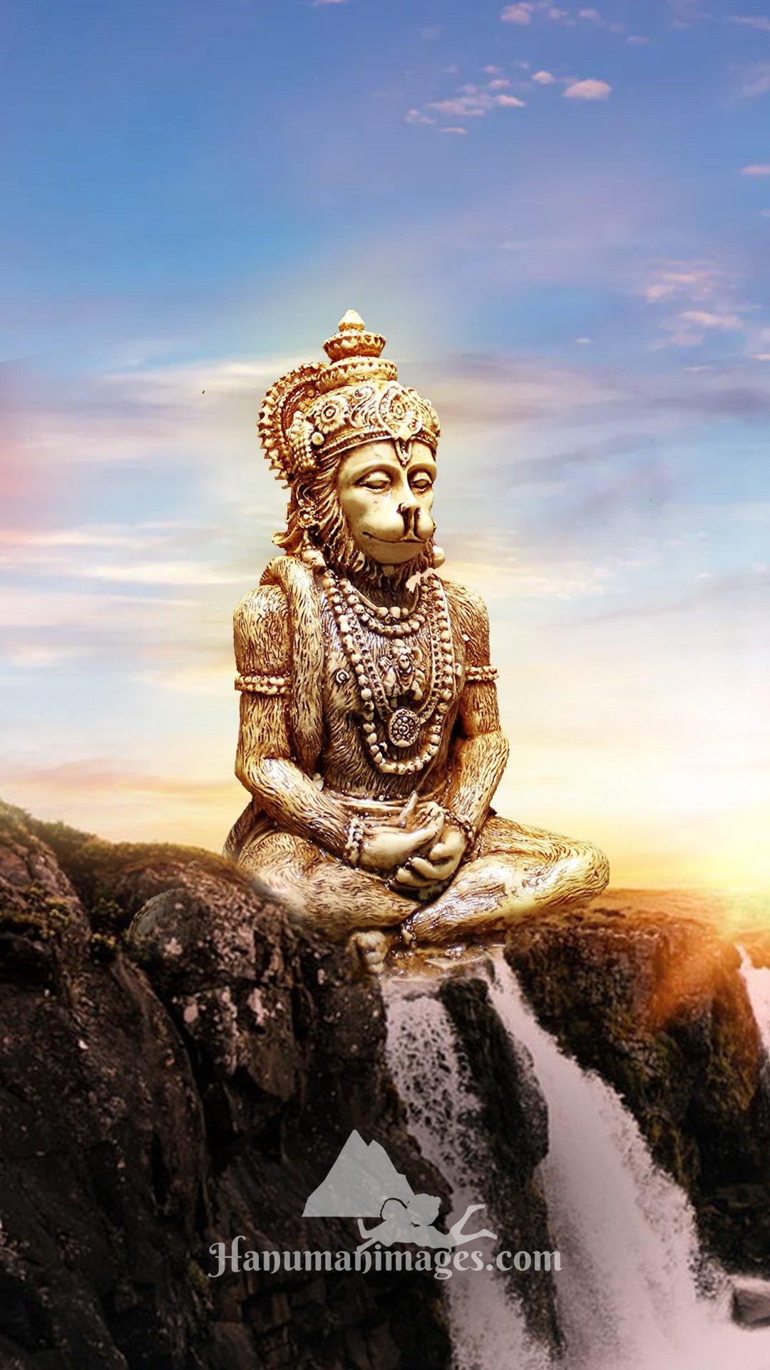 hanuman ji meditation image for mobile