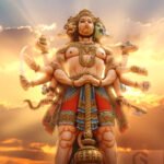 lord hanuman powerful statue hd image