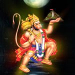 Flying Hanuman with sanjeevani