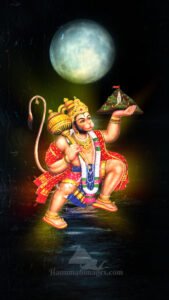 Flying Hanuman with sanjeevani