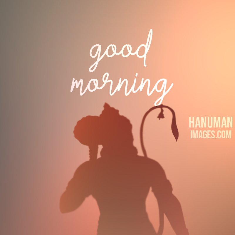 good morning image lord hanuman
