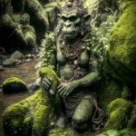 ancient hanuman sculpture image generated using ai