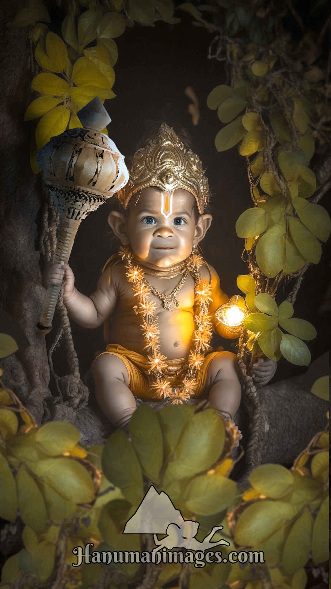 lord hanuman image as a child