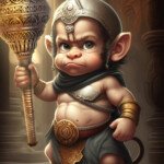 super cute warrior hanuman hd image