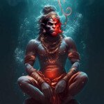 lord hanuman underwater image HD