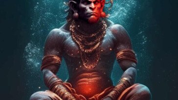 lord hanuman underwater image HD