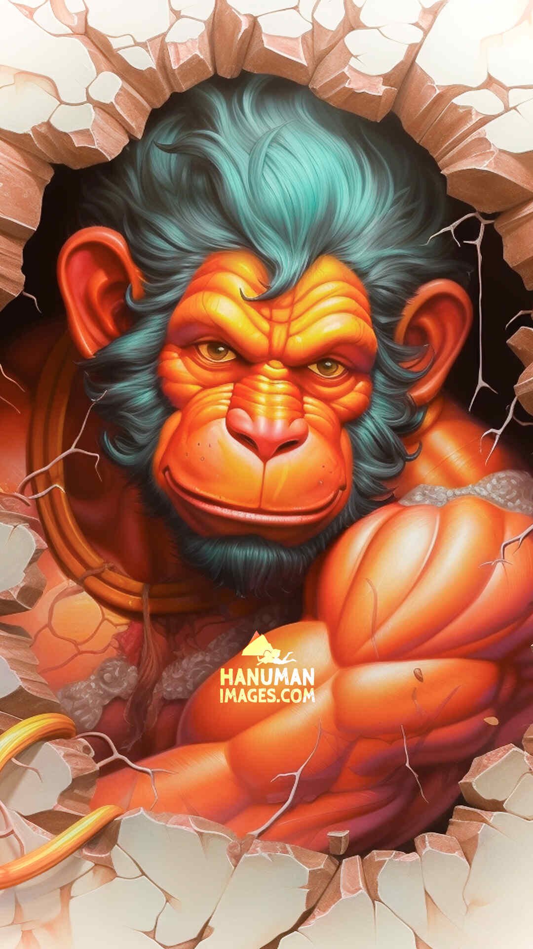 god hanuman powerful hd phone wallpaper
