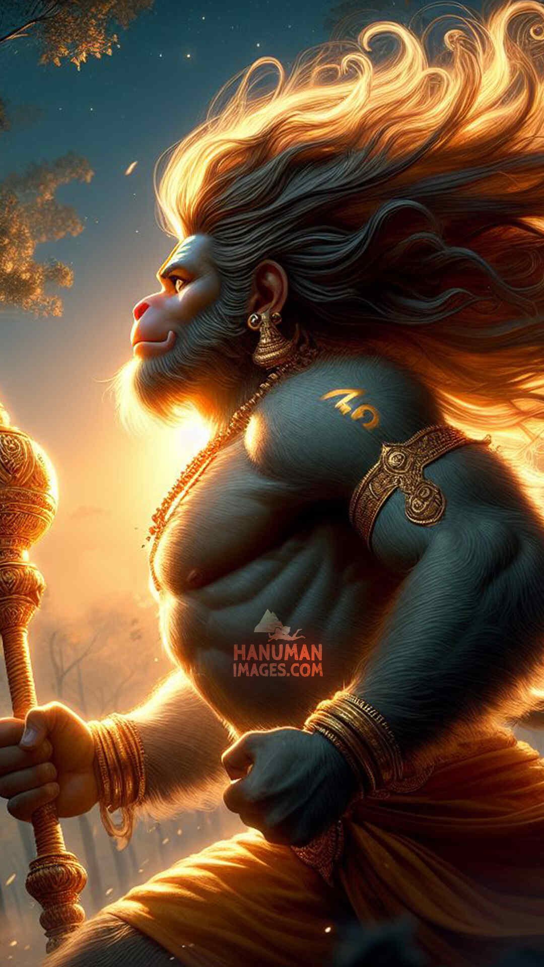 lord hanuman morning image