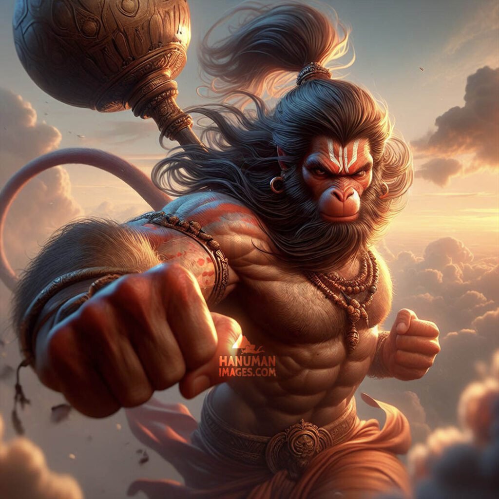power lord hanuman action wallpaper