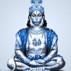 lord-hanuman-dualtone-image-white-and-blue-2